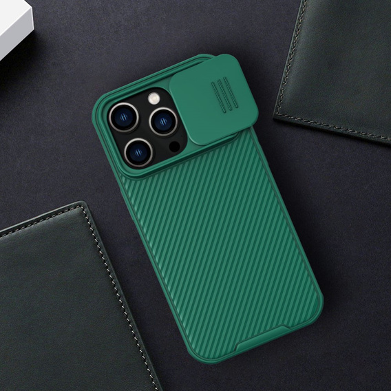 Etui NILLKIN do iPhone 14 Pro Max, CamShield Case, Green