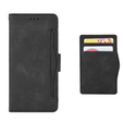 Etui z klapką do Oppo Reno 14F, Card Slot, portfelowe, czarne