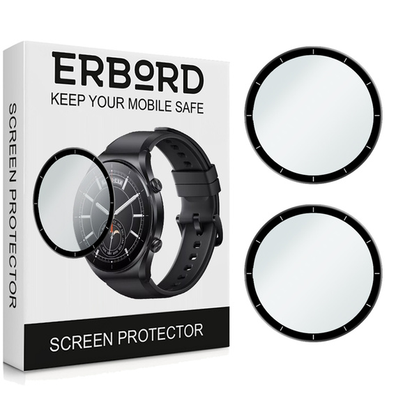2x Szkło Hybrydowe ERBORD do Xiaomi Mi Watch S1