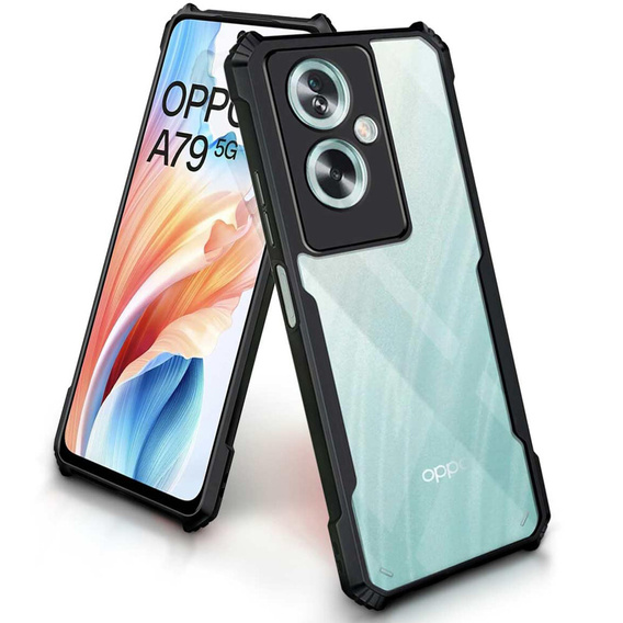 Etui do Oppo A79 5G, AntiDrop Hybrid, czarne