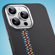 Etui do iPhone 14 Pro Max, Carbon Fiber MagSafe, czarne