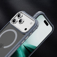 Etui Matt Case do iPhone 17 Pro Max, pancerne, do MagSafe, przydymione z szarymi bokami