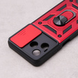 Etui pancerne do Realme C51, CamShield Slide, czerwone