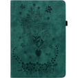 Etui do Lenovo Tab P12, Rose and Butterflies, zielone