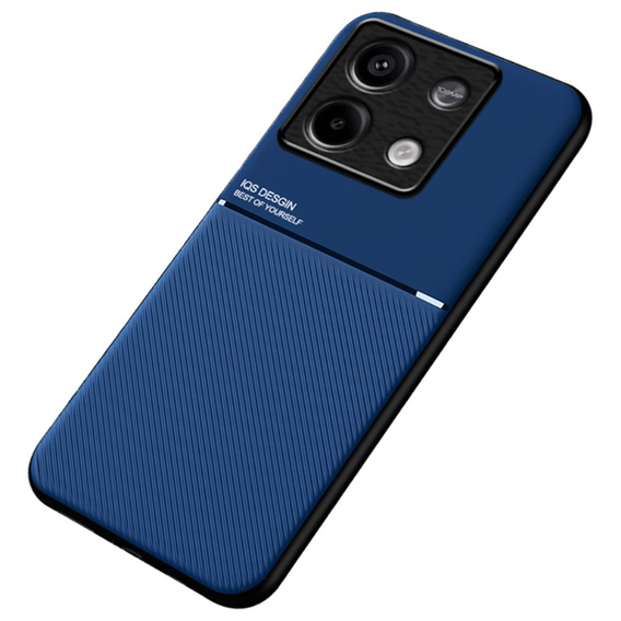 Etui do Xiaomi Redmi Note 13 5G, z blaszką do uchwytu magnetycznego, niebieskie