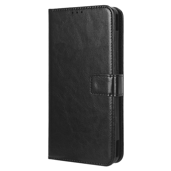 Etui z klapką do Asus ROG Phone 7 5G, Crazy Horse Wallet, czarne