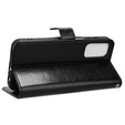Etui z klapką do Samsung Galaxy M15 5G, Crazy Horse Wallet, czarne