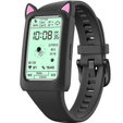 Etui Siliconowe CAT EARS do Huawei Honor Band 6/7, Black