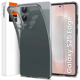 Etui Spigen do Samsung Galaxy S25 Edge, Liquid Crystal, Space crystal + Szkło hartowane