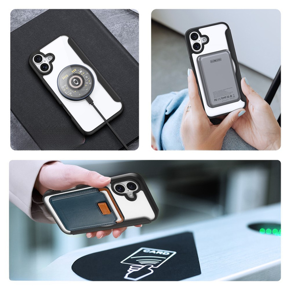 Etui Dux Ducis do iPhone 16, Skin X Pro, MagSafe, czarne
