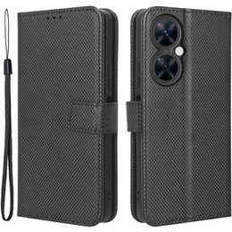 Etui z klapką do Huawei Nova 11i, Wallet Smart Magnet, czarne