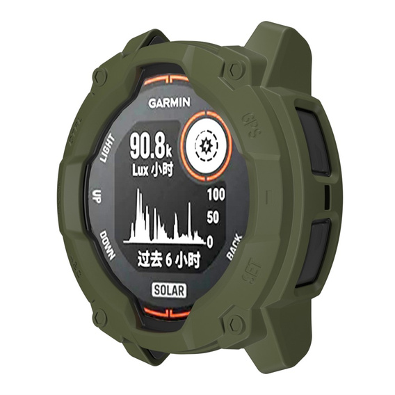 Osłona ochronna z TPU do Garmin Instinct 3 Solar / Instinct 3 AMOLED 50 mm – Zielona