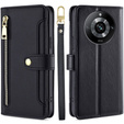 Etui z klapką do Realme 11 Pro 5G / Pro+ 5G, Wallet Zipper Pocket, czarne