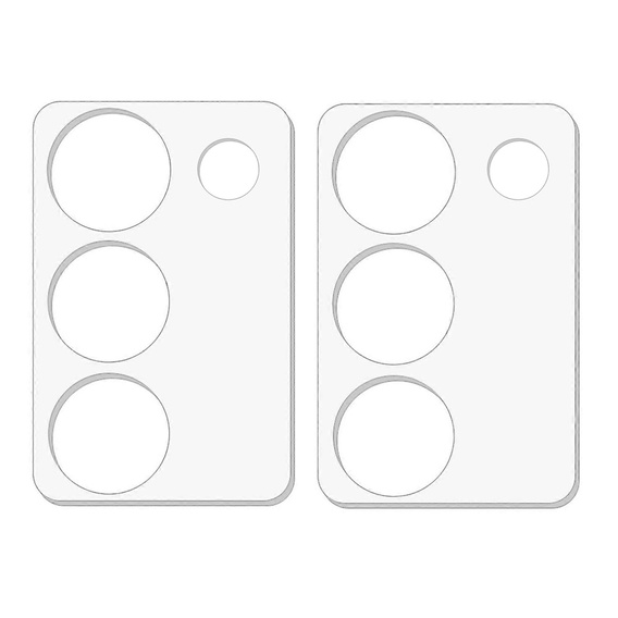2x Szkło Hartowane ERBORD na aparat do Oppo A5 5G / A5m– ochrona aparatu bez kompromisów