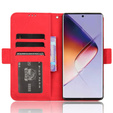 Etui z klapką do Infinix Note 40 Pro Plus, Card Slot, czerwone