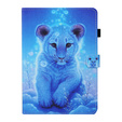 Etui do Lenovo Tab M10 Plus TB-X606F, z klapką, tiger