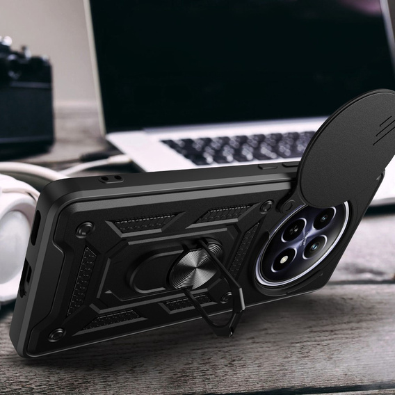 Etui pancerne do Realme 12, CamShield Slide, czarne