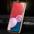 Etui do Samsung Galaxy A13 4G, Cowhide Leather, zielone