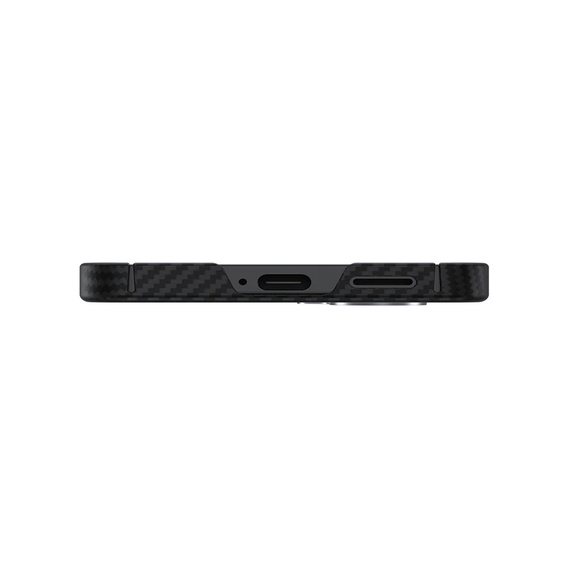Etui BENKS Kevlar do Samsung Galaxy S25+ Plus, Carbon Fiber 600D 0044, do MagSafe, czarne