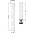 Pasek Silikonowy do Huawei Band 6 / Honor Band 6, White
