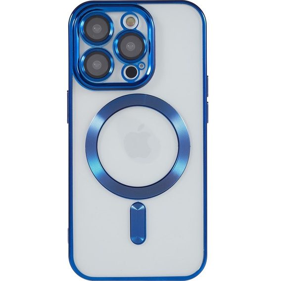 Zestaw Etui do iPhone 14 Pro Max, MagSafe Hybrid, niebieskie + Szkło