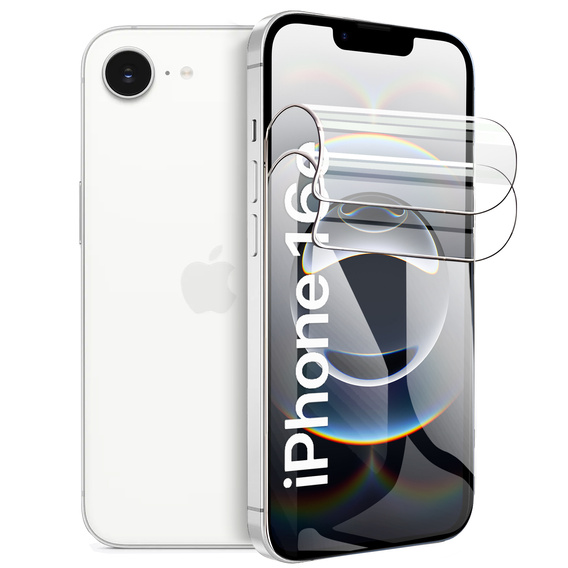 2x Folia Hydrożelowa ERBORD do iPhone 13 / 13 Pro / 14 / 16e – lekka ochrona ekranu bez komplikacji