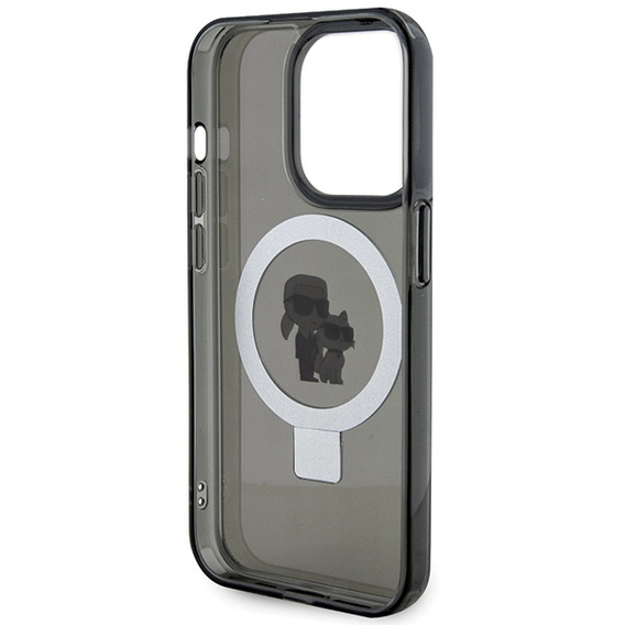 Etui Karl Lagerfeld Ring Stand Karl & Choupette MagSafe do iPhone 15 Pro