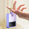 Etui GKK Corners Dropproof do Samsung Galaxy Z Flip 3 5G, Transparent Purple