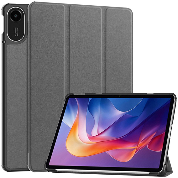 Etui z klapką i podstawką do Xiaomi Redmi Pad 2 – szare