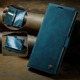 Etui CASEME do Samsung Galaxy S22 Ultra, Leather Wallet Case, zielone