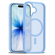 Etui Matt Case do iPhone 17, do MagSafe, półprzezroczyste niebieskie