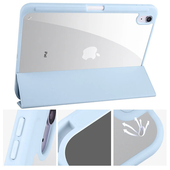 Etui do iPad 11" 2025 A16 (11 gen.) / iPad 10.9" 2022 (10 gen.), Smartcase Hybrid, z miejscem na rysik, niebieskie