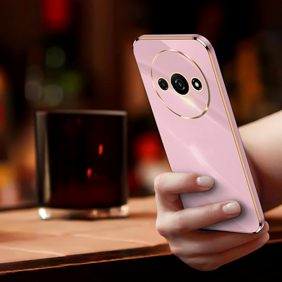 Etui do Xiaomi Redmi A3, Glamour CamShield, fioletowe