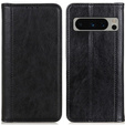 Etui do Google Pixel 8 Pro, Wallet Litchi Leather, czarne