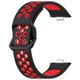 Pasek Silikonowy do Huawei Watch Fit 4 / 4 Pro / 3, Czarny / Czerwony