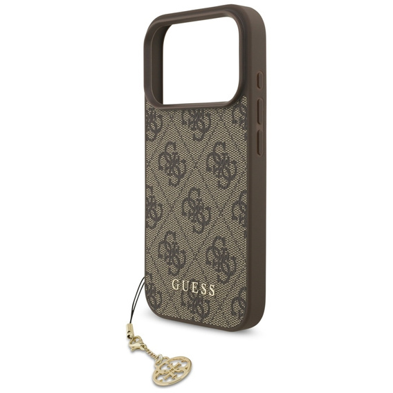 Etui GUESS 4G Metal Gold Logo, do MagSafe do iPhone 17 Pro