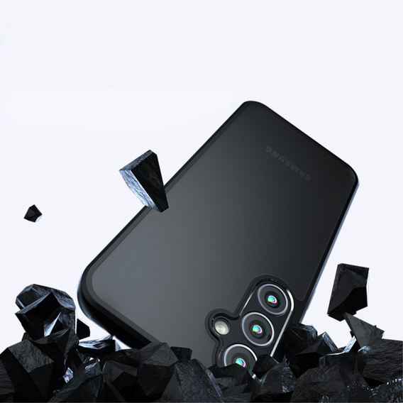 Etui do Samsung Galaxy A35 5G, ERBORD Matt Case, czarny + Szkło na ekran