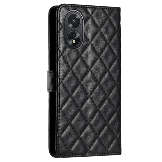 Etui z klapką do Oppo A38 4G / Oppo A18 4G, Wallet, BINFEN COLOR, czarne