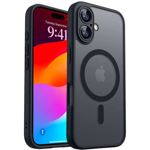 Etui Matt Case do iPhone 17, do Magsafe, matowe, czarne
