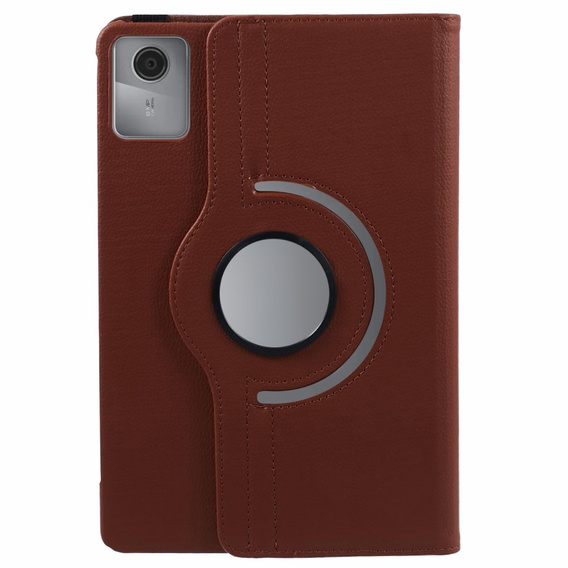 Etui do Lenovo Tab M11, Obrotowe 360, brązowe