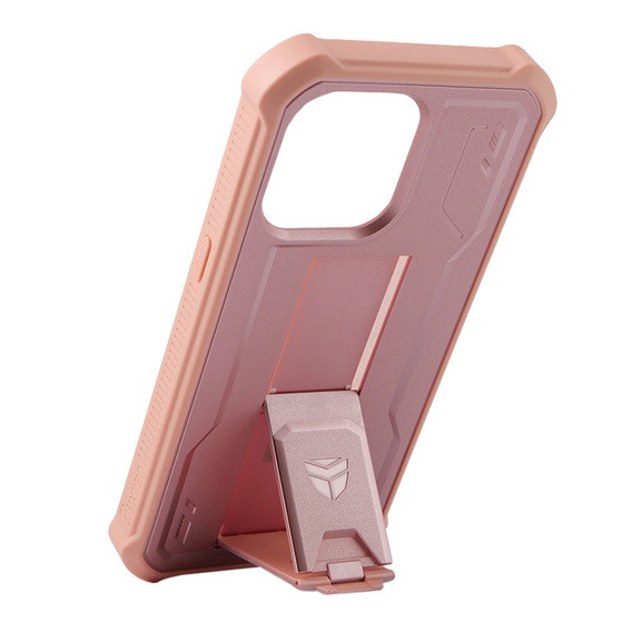 Etui pancerne do iPhone 13 Pro, Dexnor Full Body, różowe rose gold