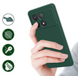 Etui do Xiaomi Poco F6 Pro, Silicone Lite, ciemnozielone