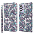 Etui Wallet do Samsung Galaxy A52 / A52s, Swirl Flower
