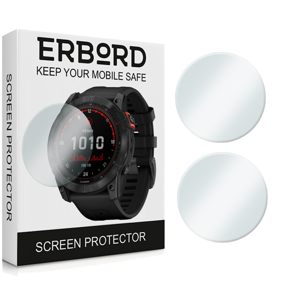 2x Szkło Hartowane ERBORD do Garmin Fenix 7X / 7X Solar, Szybka