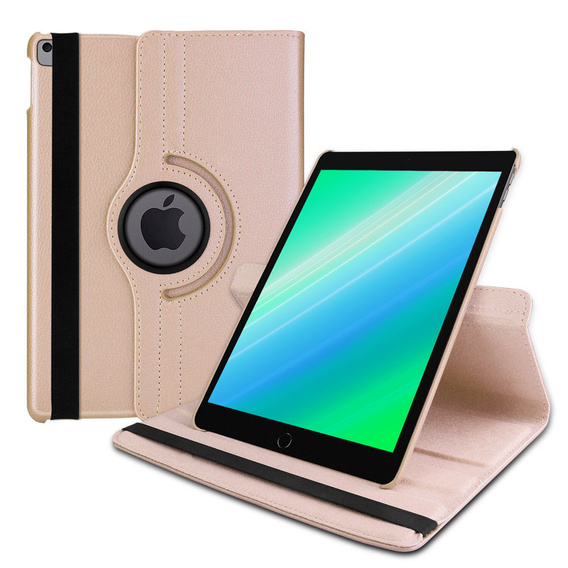 Etui do iPad 11" 2025 A16 (11 gen.) / iPad 10.9" 2022 (10 gen.), Obrotowe 360, Złote