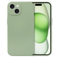 Etui do iPhone 15 Plus, Silicone Lite, zielone