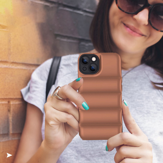 Etui Puffer Case do iPhone 12, Brown