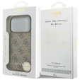 Etui GUESS 4G Metal Gold Logo, do MagSafe do iPhone 17 Pro