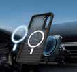 Etui do Samsung Galaxy S21 FE, do MagSafe, ERBORD Matt Case, czarny + Szkło na ekran