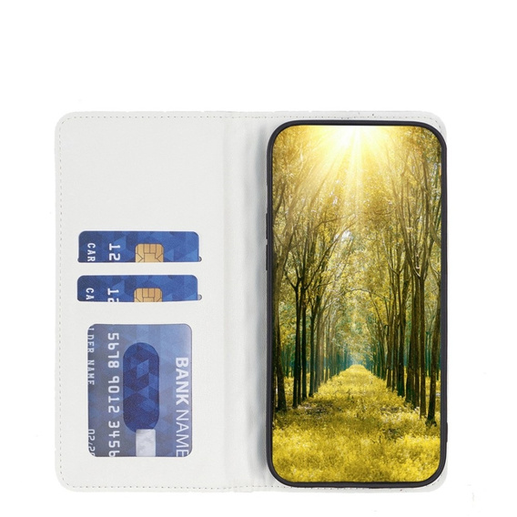 Etui z klapką do Samsung Galaxy A54 5G, Wallet, BINFEN COLOR, białe